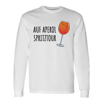 Aperol Bin Auf Aperol Spritztour German Language S Langarmshirts - Seseable