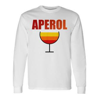 Aperol Spritz Love Summer Malle Vintage Drink Langarmshirts - Seseable