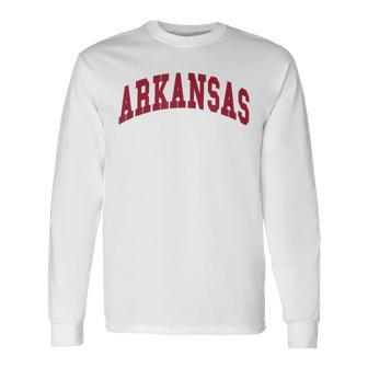 Arkansas Throwback Classic Long Sleeve T-Shirt - Seseable