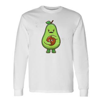 Avocado Dad Joke I Am Your Father Cinco De Mayo Father's Day Long Sleeve T-Shirt - Seseable