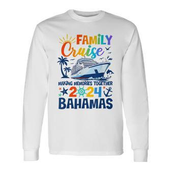 Bahamas Cruise 2024 Family Friends Group Vacation Matching Long Sleeve T-Shirt - Thegiftio UK