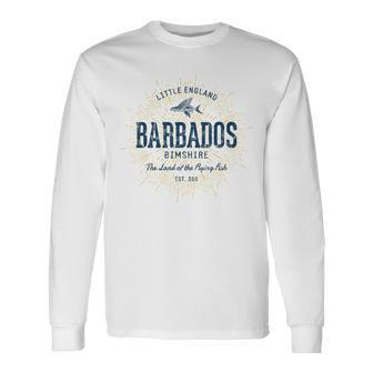 Barbados Retro Style Vintage Barbados Long Sleeve T-Shirt - Monsterry