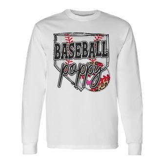 Baseball Poppy Proud Ball Poppy Baseball Pride Long Sleeve T-Shirt - Monsterry CA