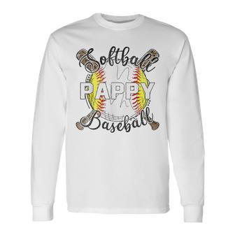 Baseball Softball Pappy Of Softball Baseball Player Long Sleeve T-Shirt | Mazezy
