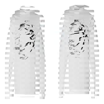 Basketball Graphic Basketball Long Sleeve T-Shirt - Monsterry