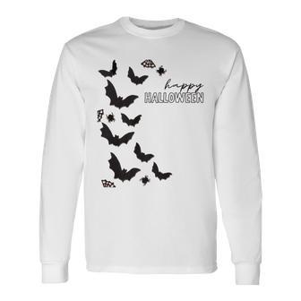 Bats Big Black Sable Creepy Crawlies Long Sleeve T-Shirt - Monsterry AU