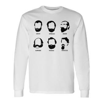 Beards And Generals American Civil War Union Long Sleeve T-Shirt - Monsterry DE