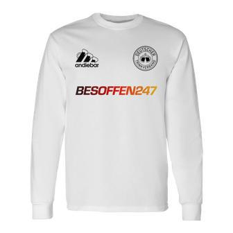 Besoffen247 Sauftrikot X Malle Trikot Deutschland Bier Langarmshirts - Geschenkecke