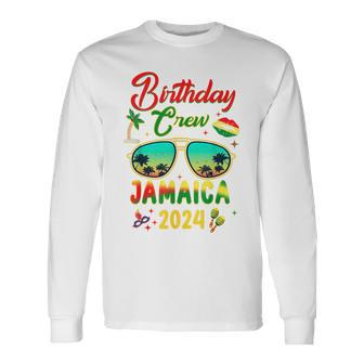 Birthday Crew Jamaica Vacation Party 2024 Long Sleeve T-Shirt | Mazezy