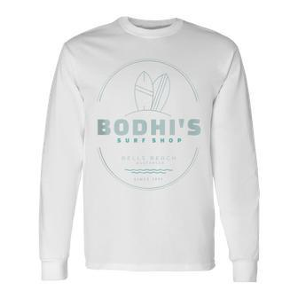 Bodhi's Surf Shop Bells Beach Australia Est 1991 Long Sleeve T-Shirt - Seseable