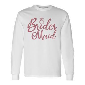 Bridesmaid Bachelorette Party Bridal Party Matching Long Sleeve T-Shirt | Seseable FR