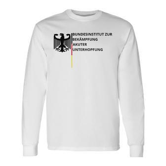 Bundesinstitut Zur Bekämpfung Akuter Unterhopfung White Langarmshirts - Seseable