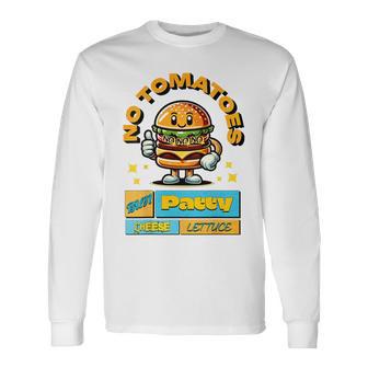 Burger-Fun- Witziger Spruch Comic-Style Langarmshirts - Geschenkecke