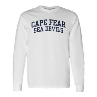 Cape Fear Community College Sea Devils 01 Long Sleeve T-Shirt - Seseable