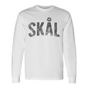 Cheers In Swedish & Norwegian Vintage Skål Long Sleeve T-Shirt - Monsterry AU