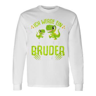 Children's Ich Werde Ein Große Bruder 2024 Dinosaur Dino Langarmshirts - Seseable