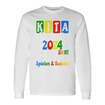 Children's Kita Abgängerin 2024 Kita Geschafft 2024 Kita Graduate 2024 Langarmshirts - Geschenkecke