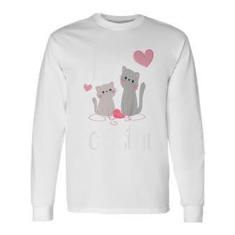 Children's Large Cousin Kitten Ich Werde Große Cousin Langarmshirts - Seseable