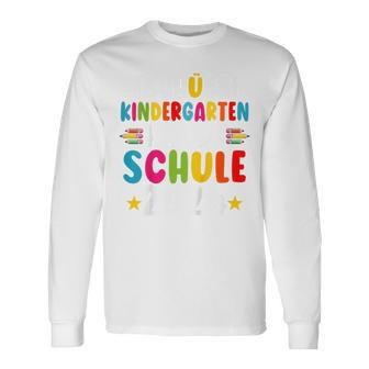 Children's Tschüss Kindergarten Hello School 2024 Langarmshirts - Seseable