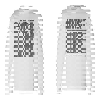 Choose Life Pro-Life Rétro Années 80 T-shirt à manches longues - Cadeauxyz