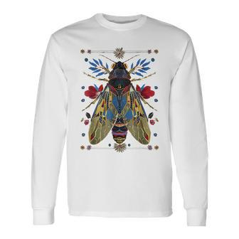 Cicada Entomology Lover Cicada Fest 2024 Broods Xix Xiii Long Sleeve T-Shirt - Monsterry UK