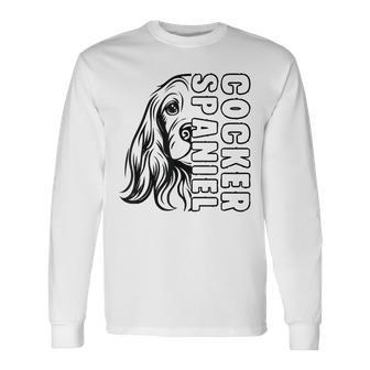 Cocker Spaniel Hund Herrchen Frauchen Hunde Langarmshirts - Seseable