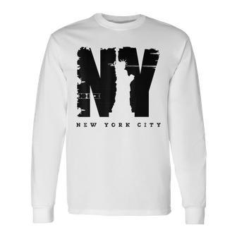 Cool Vintage New York City Style New York City Long Sleeve T-Shirt - Monsterry AU