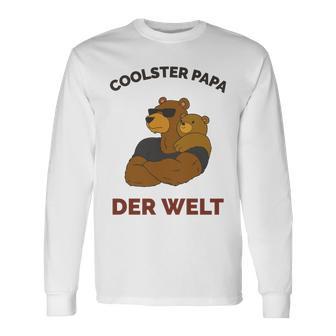 Coolster Papa Der Weltater Outfitatertag Bester Papa Langarmshirts - Geschenkecke