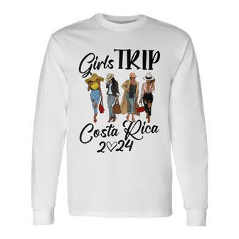Costa Rica Girls Trip 2024 Birthday Squad Vacation Party Long Sleeve T-Shirt | Mazezy CA