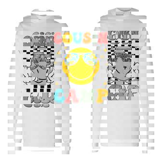 Cousin Camp 2024 Family Vacation Summer Camping Crew Cute Long Sleeve T-Shirt - Thegiftio