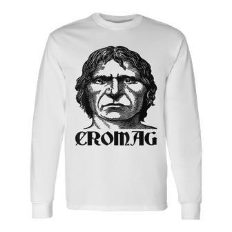Cro-Magnon Human Homo Sapien European Europe Long Sleeve T-Shirt - Monsterry UK