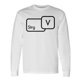 CtrlV Copy Paste Partner Look Langarmshirts - Geschenkecke