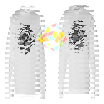 Cubo Rubik Cube Magic Cubo Retro Rubiintage Nerd Camiseta de manga larga - Regaloses