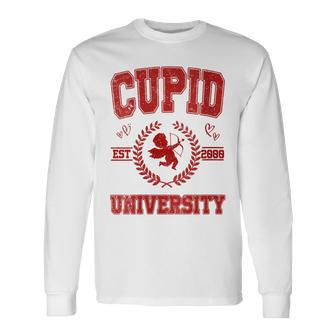 Cupid University Est 2000 Happy Valentine Day Anniversary Long Sleeve T-Shirt - Monsterry AU