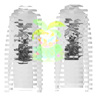 Cute Hawaiian Volleyball Ball Tropical Beach Summer Vacation Long Sleeve T-Shirt - Thegiftio