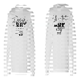 Dad Est 2025 Soon To Be Dad Promoted To Daddy Fathers Day Long Sleeve T-Shirt - Thegiftio