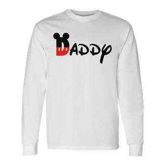 Daddy Family Vacation T Mouse Long Sleeve T-Shirt - Monsterry