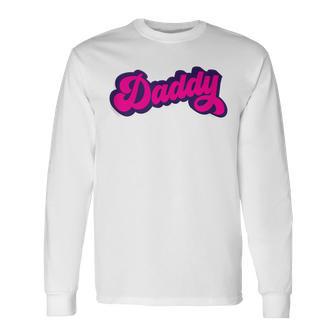 Daddy Pink Gay Bear Lgbt Homosexual Boyfriend Buddy Couples Long Sleeve T-Shirt - Monsterry