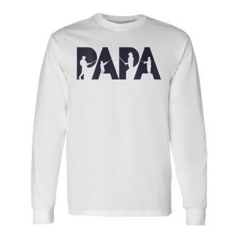 Damen Fisherman Papa Fisher Dad Angelnater Geschenk Mit-Ausschnitt Langarmshirts - Geschenkecke