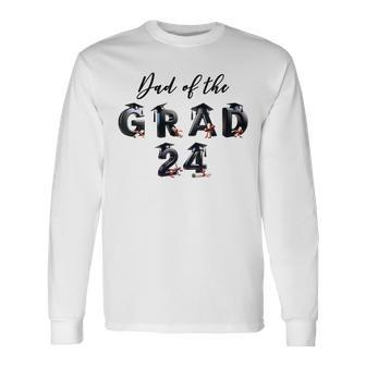 Damen Papa Der Graduate Classon 2024 Mit-Ausschnitt Langarmshirts - Geschenkecke