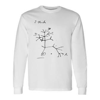 Darwin Árbol De Laida Evolución Ciencia Biología Nerd Camiseta de manga larga - Regaloses
