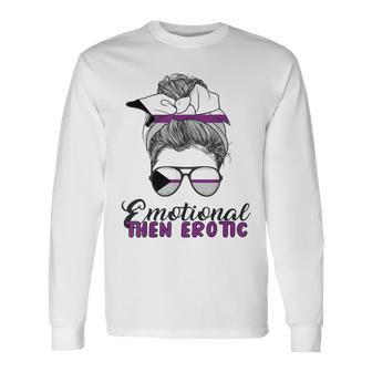 Demisexual Joke Saying Demisexual Flag Long Sleeve T-Shirt - Monsterry DE