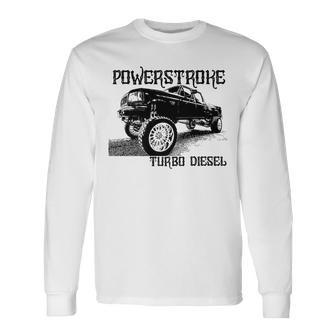 Diesel Power Stroke Coal Rolling Turbo Diesel Truck Long Sleeve T-Shirt - Monsterry