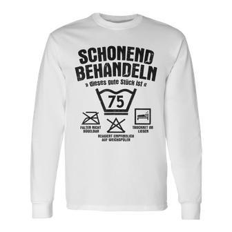 Dieses Gute Stück Ist 75 Schonend Treateln 75Th Birthday Langarmshirts - Seseable