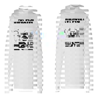 Divertida Cinta De Audio De Casete Multimedia Retro De Los 80 Y 90 Camiseta de manga larga - Regaloses