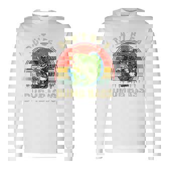 Don't Be A Dumb Bass Fish Dad Fishing Fathers Day Retro Long Sleeve T-Shirt - Thegiftio