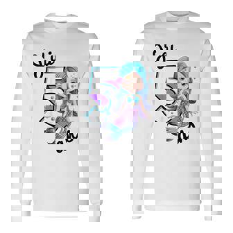 Enfant J'ai 5 Ans Cinquième Anniversaire Sirène T-shirt à manches longues - Cadeauxyz