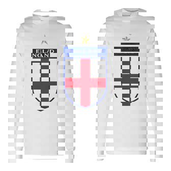 England International Football Team English Lions Fans Flag Long Sleeve T-Shirt - Thegiftio
