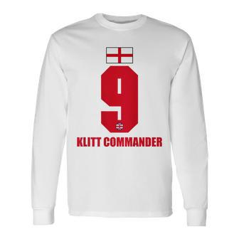 England Sauf Klitt Commander Son Name S Langarmshirts - Seseable