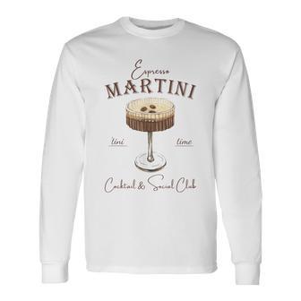 Espresso Martini Social Club Drinking Vintage Long Sleeve T-Shirt - Monsterry DE